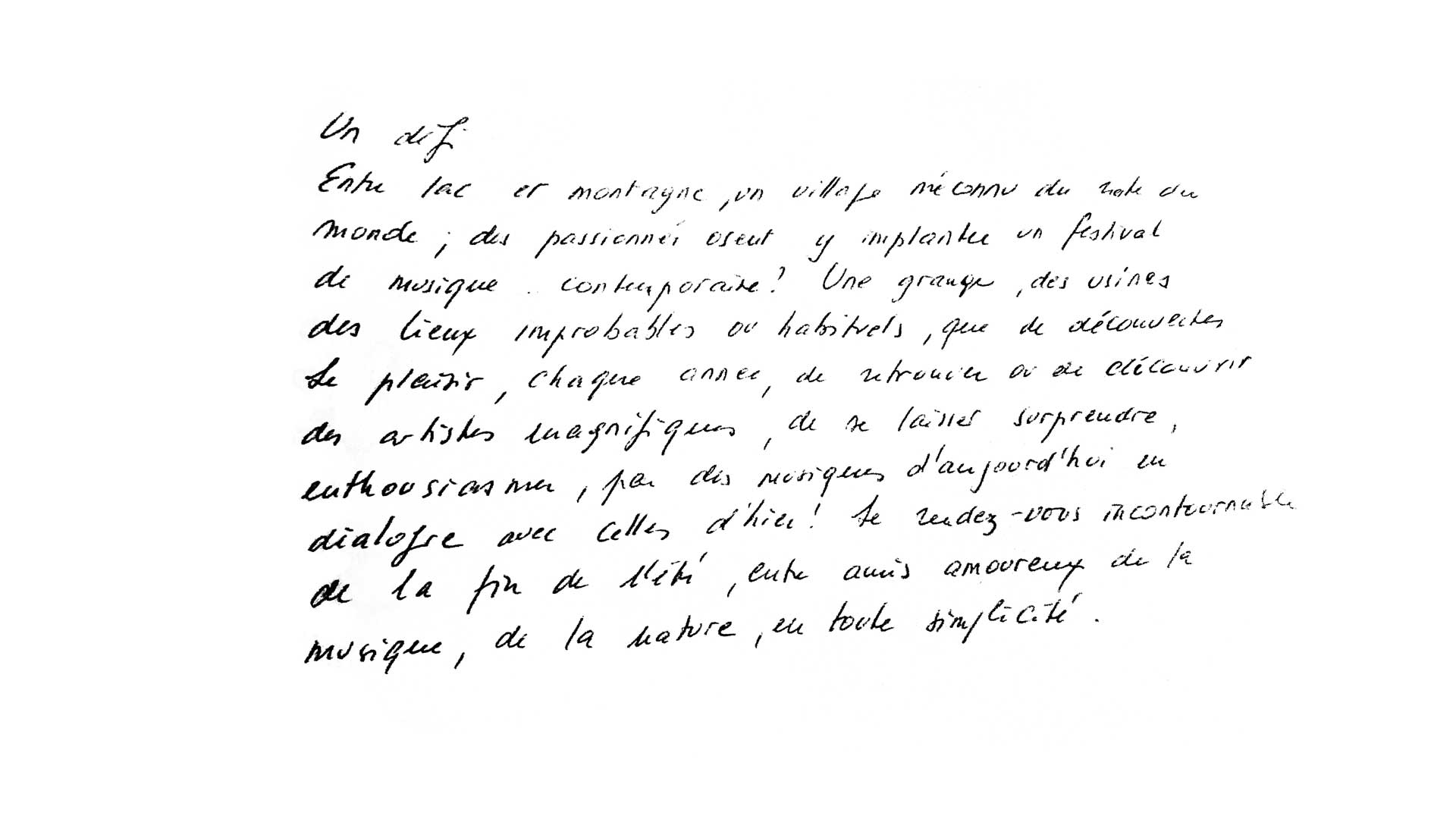 Texte de Josiane Greub