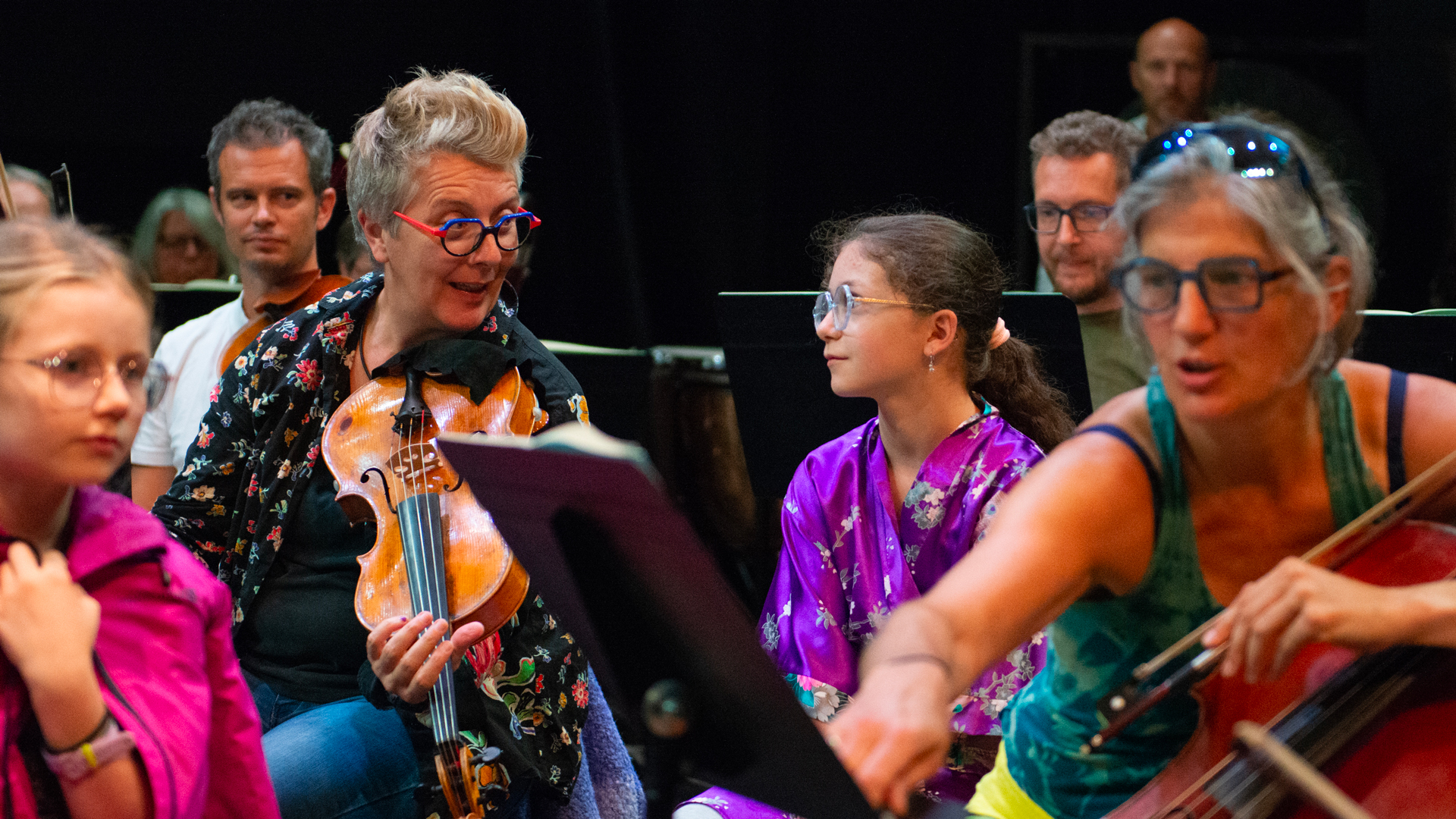 Atelier avec l'orchestre © Benjamin Visinand